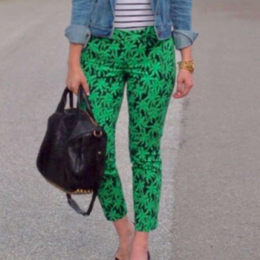 NWOT Banana Republic Palm Tree Pants